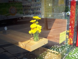 Flowers on table