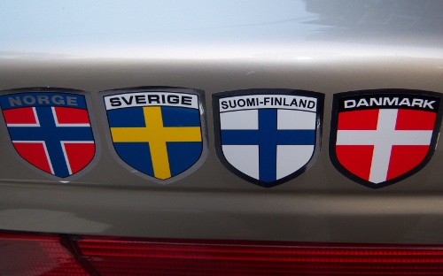 scandanavian car flags