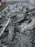 Taoist dragon staircase detail